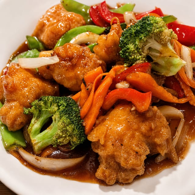 Orange Chicken Dinner.