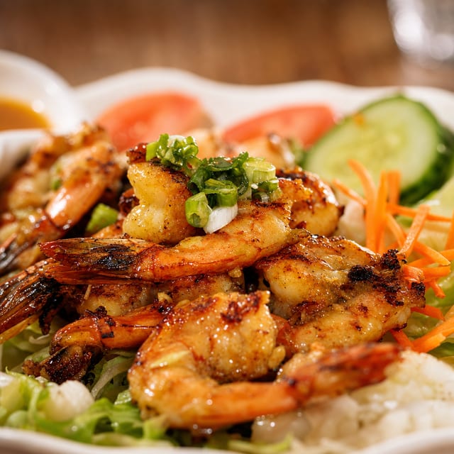 V4 Grilled Shrimp Vermicelli Noodle Salad.