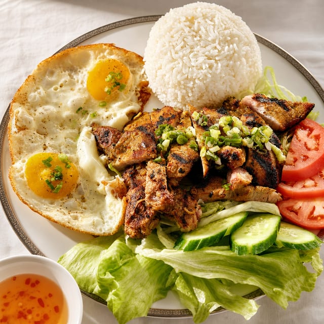 Pork Chop Over Rice.
