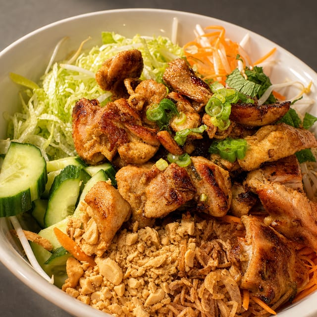 V9 Grilled Chicken Vermicelli Noodle Salad.